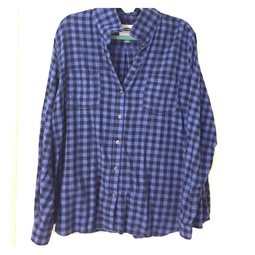 PLUS Old Navy Blue Flannel